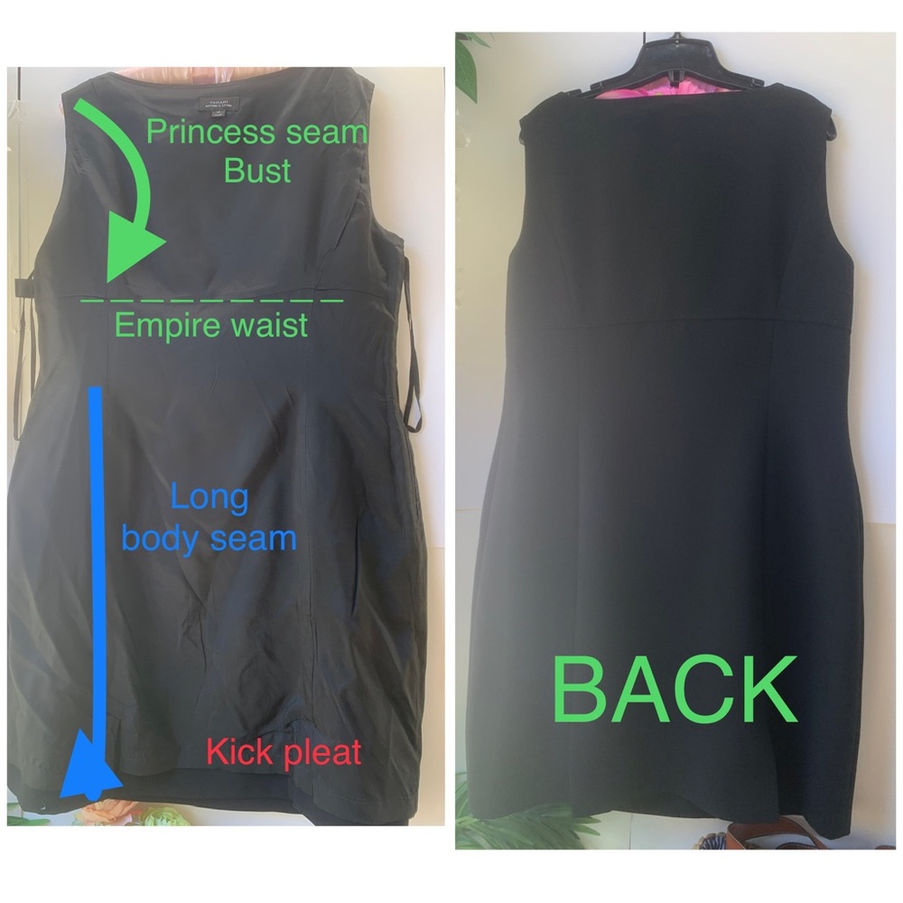 5 ⭐️TAHARI x Larry Levin 🔝 Style& Quality, Empire Waist princess seams - Picture 5 of 16